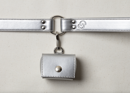 Apple leather poo bag holder